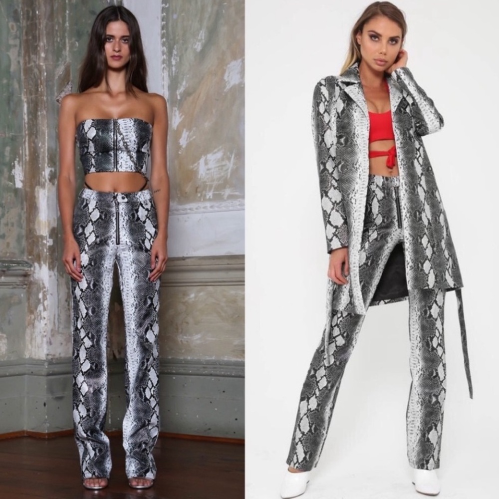 I.AM.GIA brandy snakeskin pants